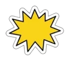 Comic Yellow Shout Burst